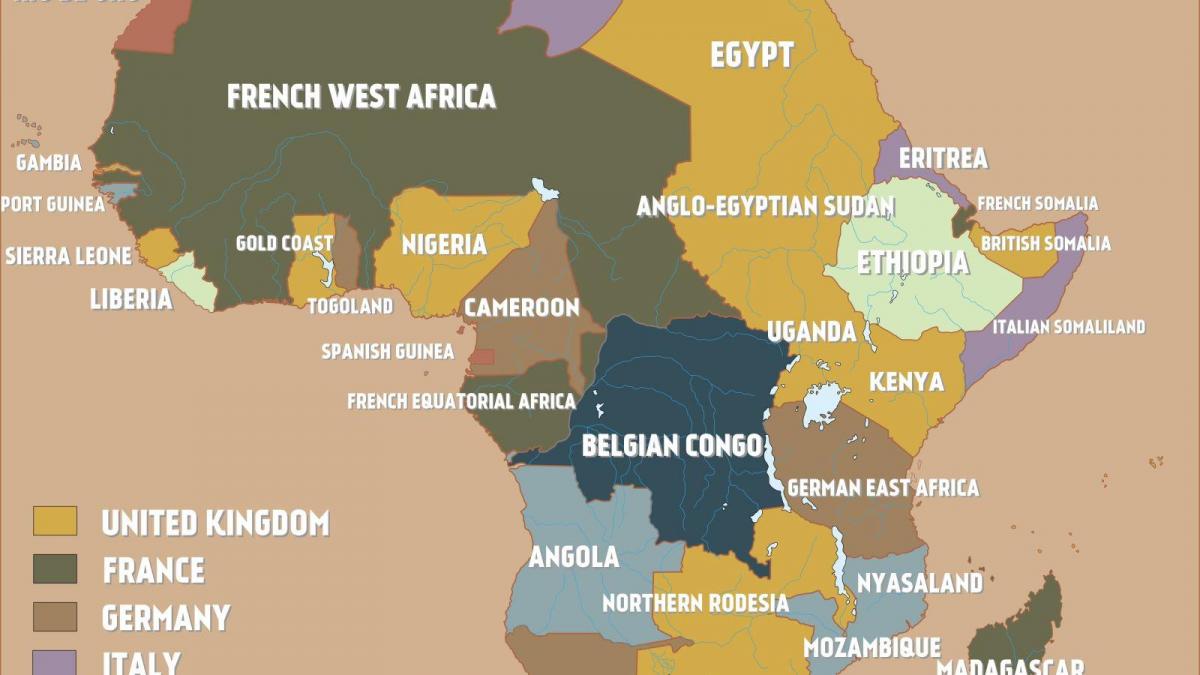 Mappa di british Camerun