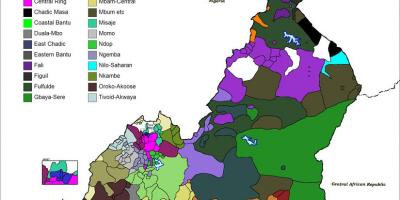 Mappa di lingua Camerun