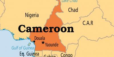 Mappa di yaounde, Camerun